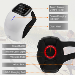 Massoos P1 Cordless Knee and Shoulder Massager with Infrared Heat